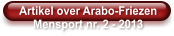 Artikel over Arabo-Friezen Mensport nr. 2 - 2013